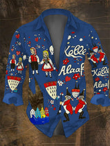 Herren Kölner Karnevals Print Lässiges Langarm-Shirt