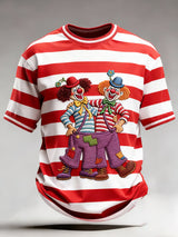 Cologne Carnival Clown Print Herren Casual T-Shirt