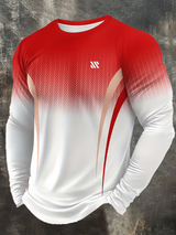 Langarm-T-Shirt mit Rundhals ausschnitt für Herren Kölner Karneval Print