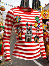 Frauen Kölner Karneval Rundhals Langarm T-Shirt