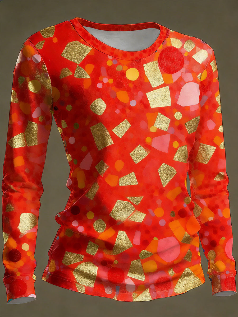 Frauen Deutschland Köln Karneval Print lässig Langarm T-Shirt