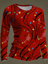 Frauen Deutschland Köln Karneval Print lässig Langarm T-Shirt