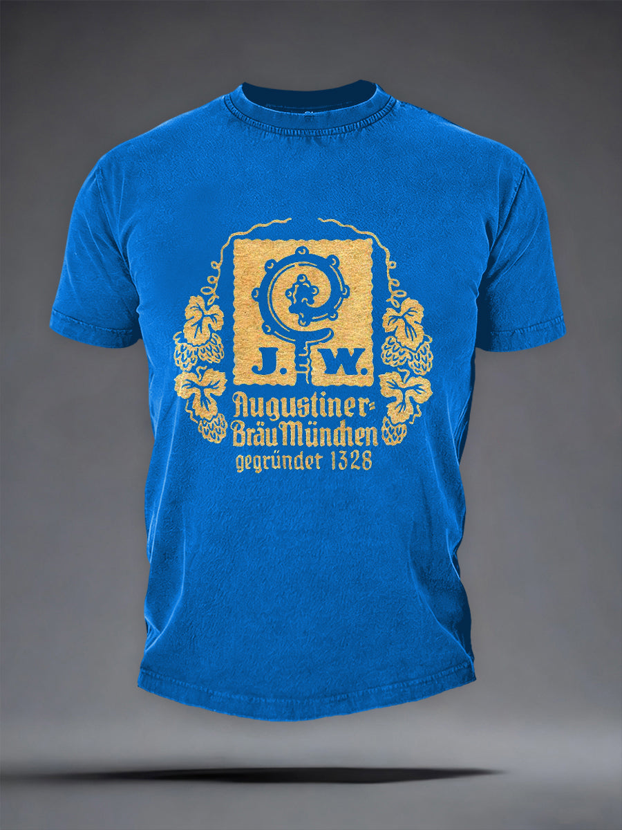 Herren-T-Shirt mit kurzen Ärmeln Bier liebhaber