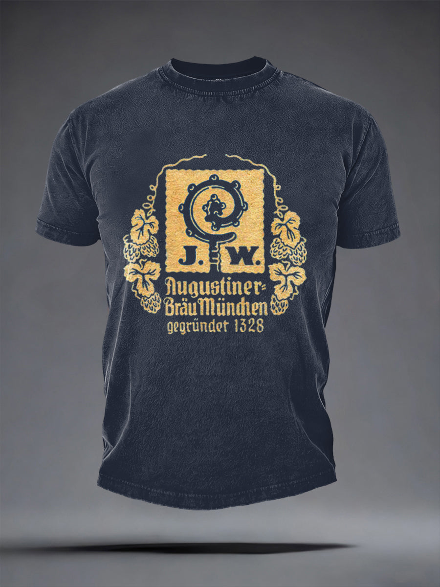 Herren-T-Shirt mit kurzen Ärmeln Bier liebhaber