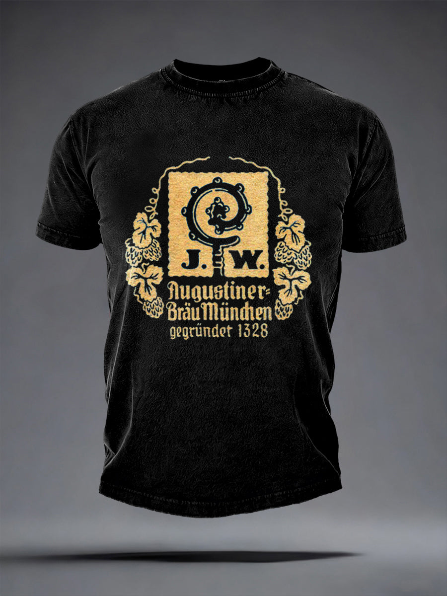 Herren-T-Shirt mit kurzen Ärmeln Bier liebhaber