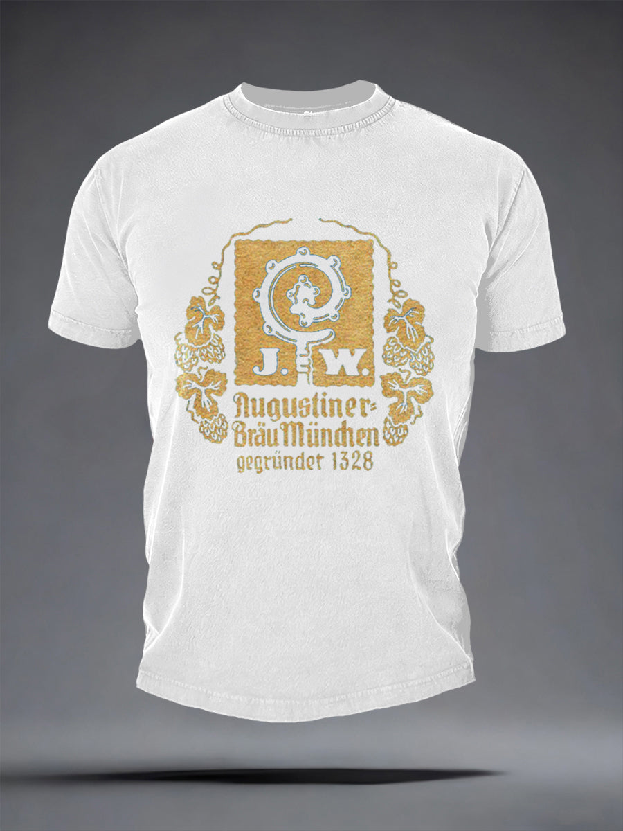 Herren-T-Shirt mit kurzen Ärmeln Bier liebhaber