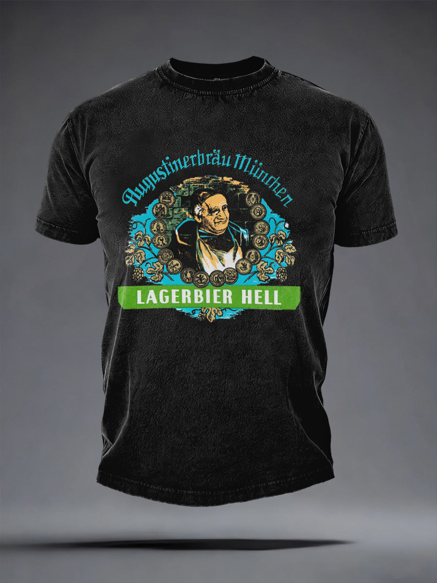 Herren-T-Shirt mit kurzen Ärmeln Bier liebhaber