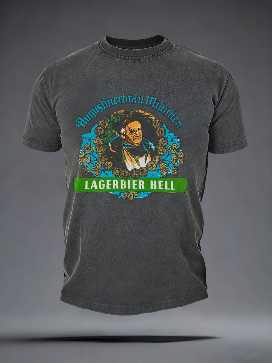 Herren-T-Shirt mit kurzen Ärmeln Bier liebhaber