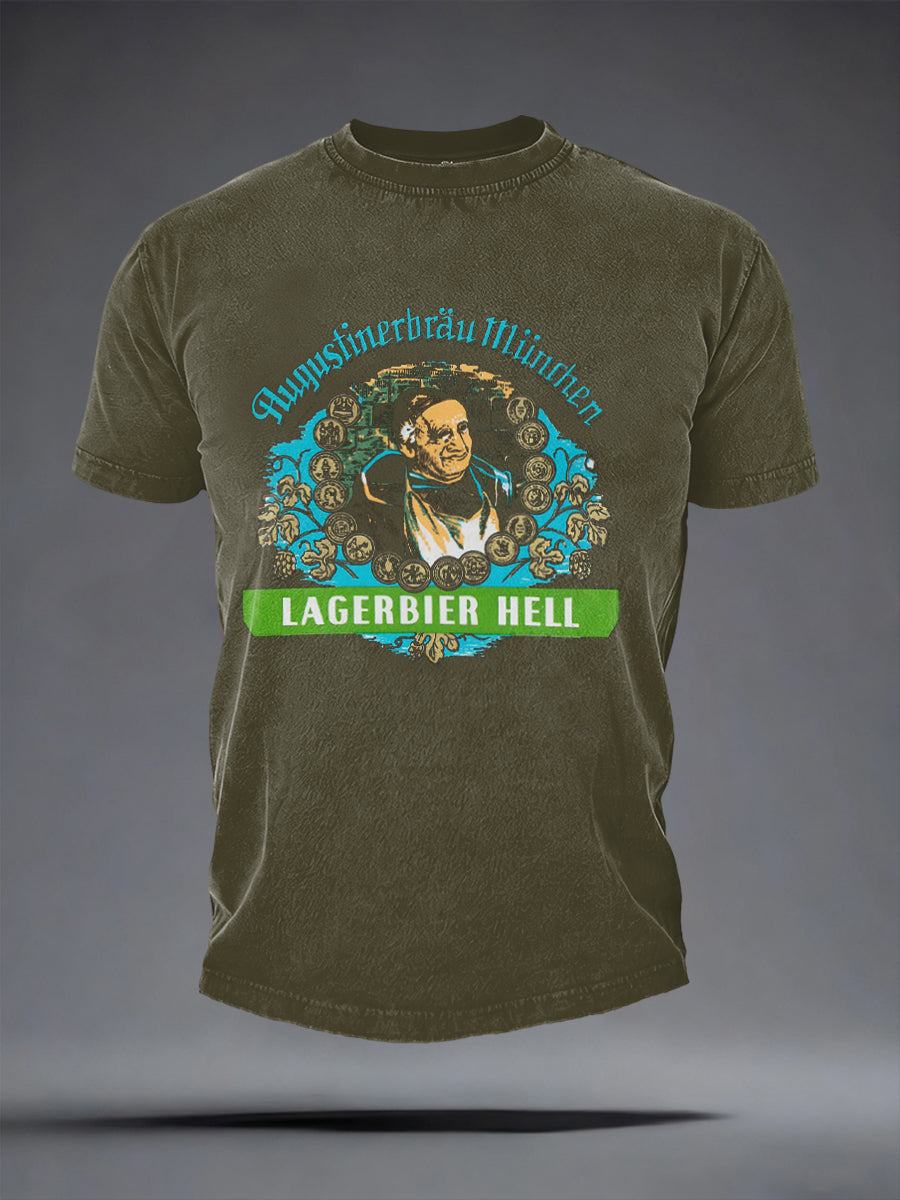 Herren-T-Shirt mit kurzen Ärmeln Bier liebhaber