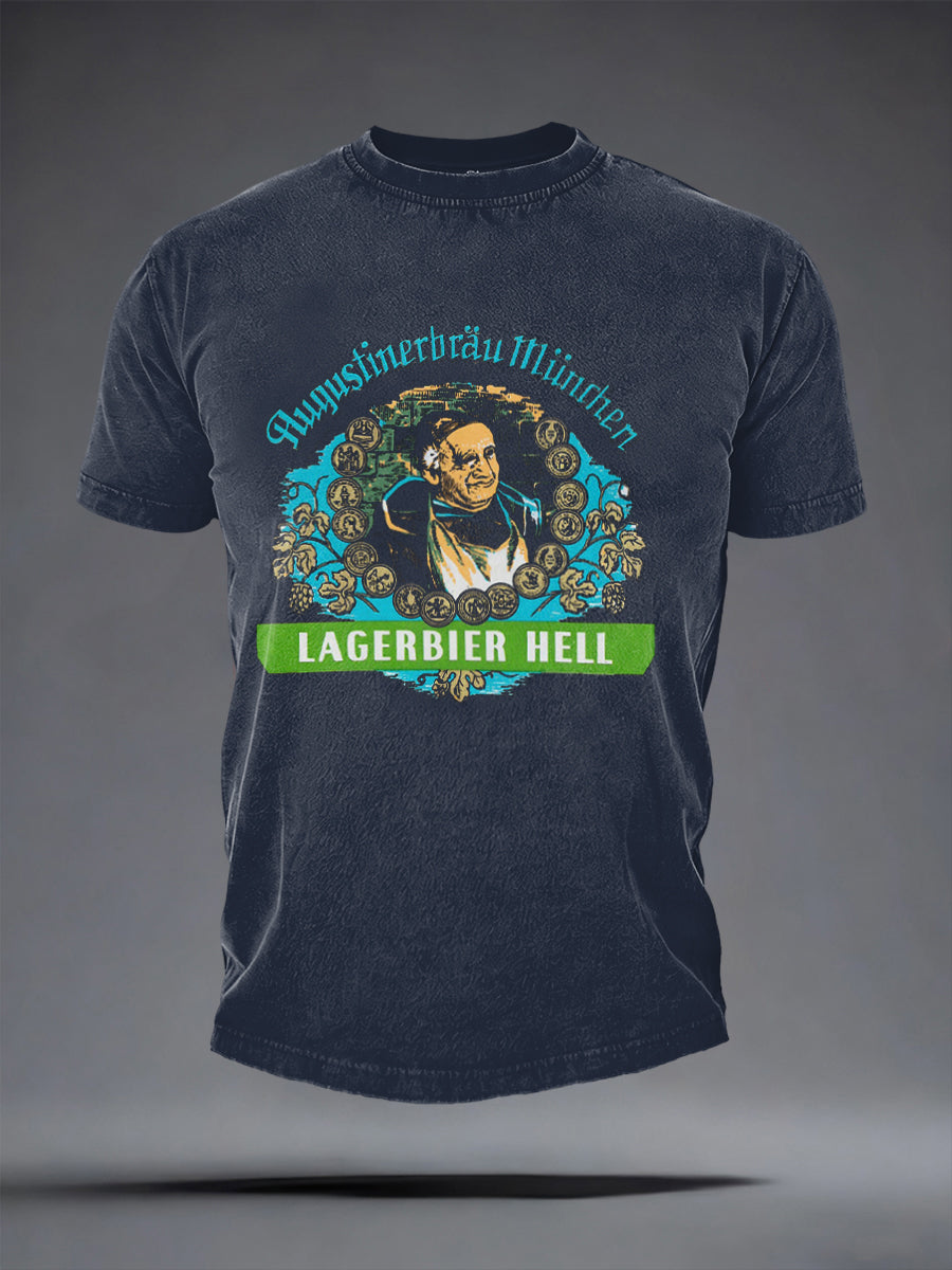 Herren-T-Shirt mit kurzen Ärmeln Bier liebhaber