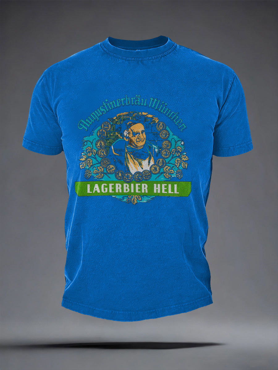 Herren-T-Shirt mit kurzen Ärmeln Bier liebhaber