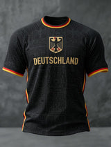 Herren-Fußball-T-Shirt mit Deutschland-Druck