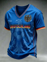 Herren-T-Shirt mit deutschem Fußball-Lover-Print