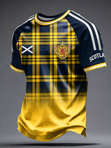Men's UK Football Lover Scotland Printed short sleeve t-shirt