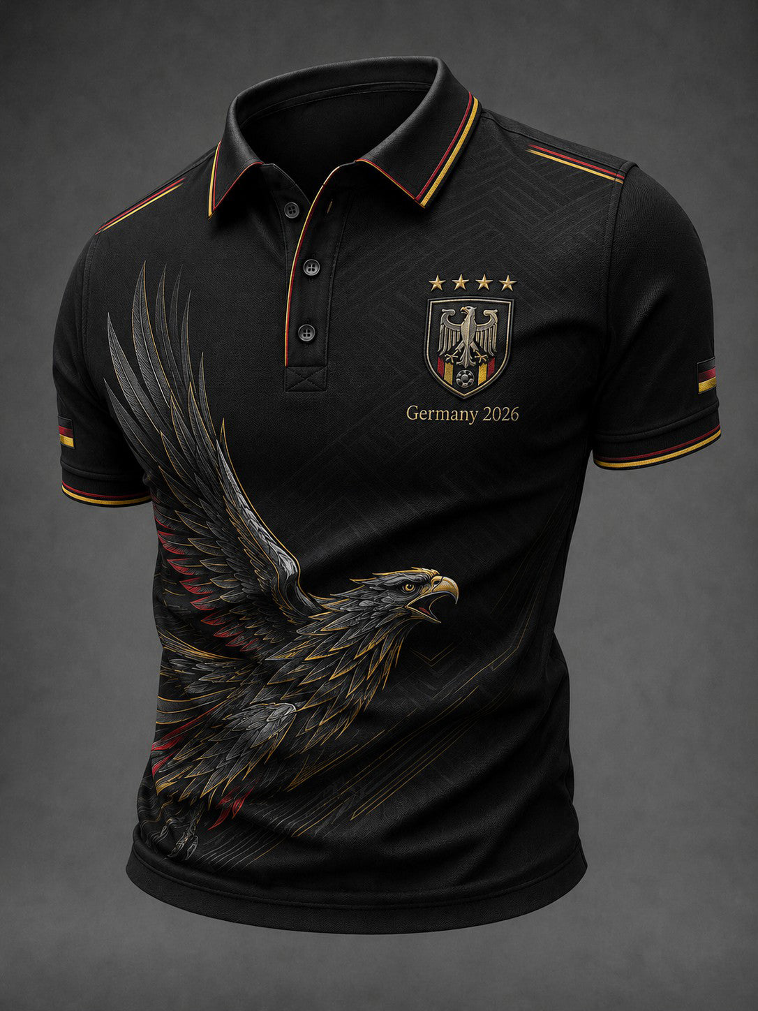 Herren-Fußballshirt mit Deutschland-Druck