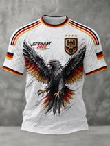 Herren-Fußball-T-Shirt mit Deutschland-Druck
