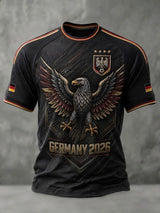 Herren-Fußball-T-Shirt mit Deutschland-Druck