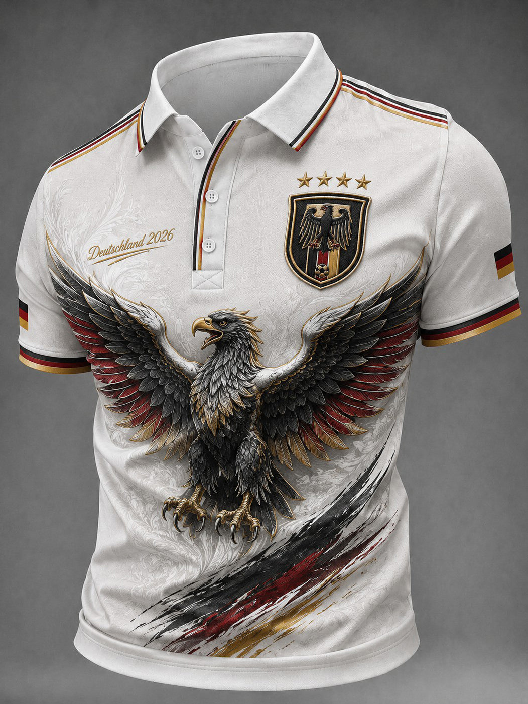 Herren-Fußballshirt mit Deutschland-Druck