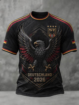 Herren-Fußball-T-Shirt mit Deutschland-Druck
