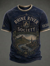 Herren-T-Shirt mit Druckmotiv Rheintal, Deutschland