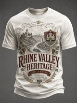 Herren-T-Shirt mit Druckmotiv Rheintal, Deutschland