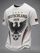 Herren-Fußballfan-T-Shirt mit Deutschland-Print