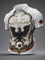 Herren-Fußballfan-Shirt mit Deutschland-Print