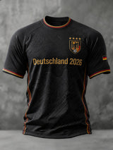 Herren-Fußball-T-Shirt mit Deutschland-Druck