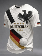 Herren-Fußballfan-T-Shirt mit Deutschland-Print