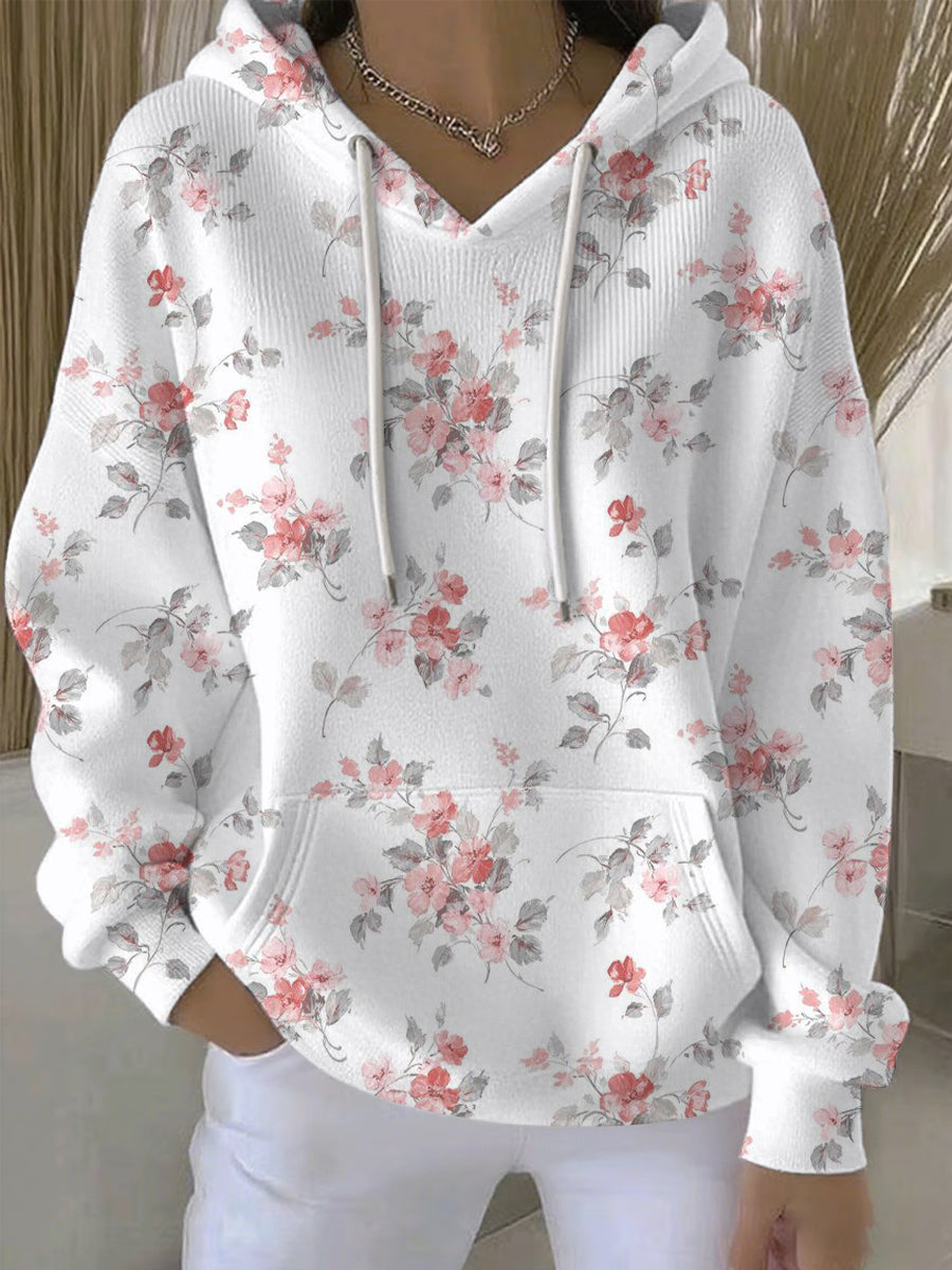 Frauen Brustkrebs Rosa Print Casual Hoodie