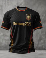 Herren-Fußball-T-Shirt mit Deutschland-Druck