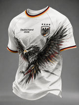 Herren-Fußball-T-Shirt mit Deutschland-Druck
