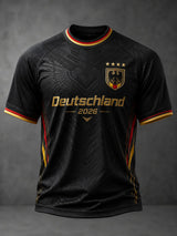 Herren-Fußball-T-Shirt mit Deutschland-Druck