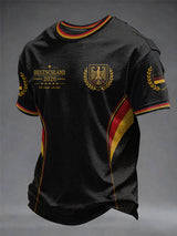 Herren-Deutschland-Fußballfan-T-Shirt mit Grafikdruck