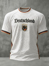 Herren-Fußball-T-Shirt mit Deutschland-Druck