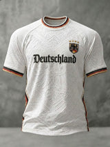 Herren-Fußball-T-Shirt mit Deutschland-Druck