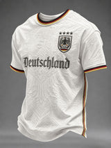 Herren-Fußball-T-Shirt mit Deutschland-Druck