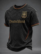 Herren-Fußball-T-Shirt mit Deutschland-Druck