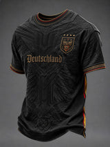 Herren-Fußball-T-Shirt mit Deutschland-Druck
