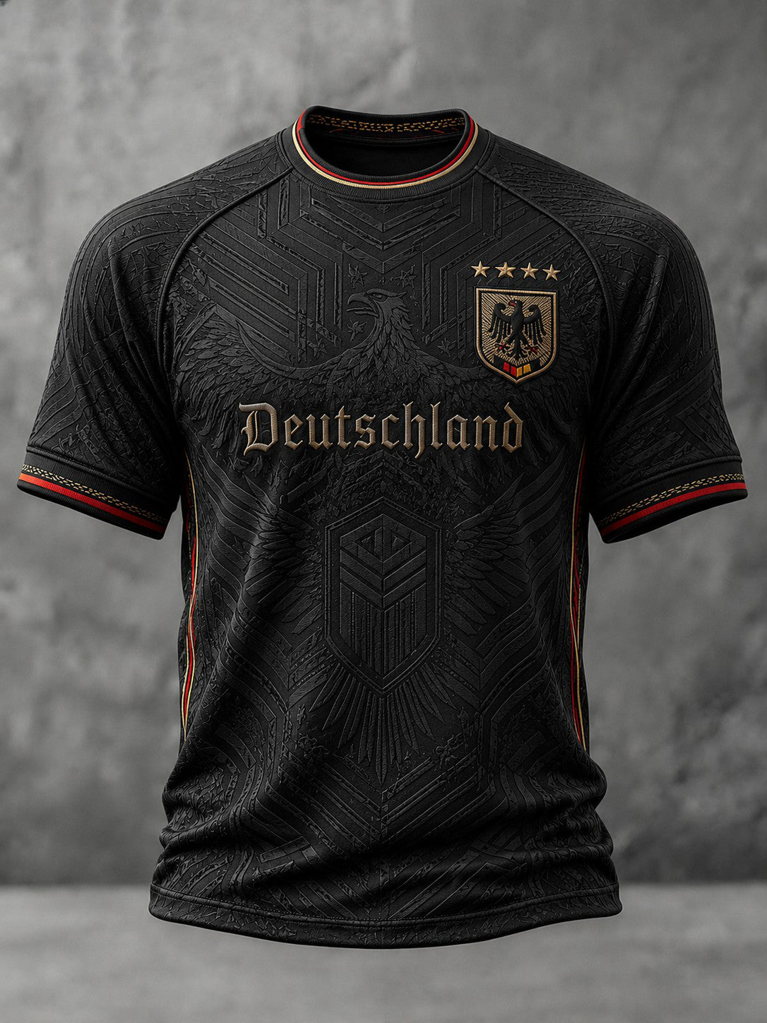 Herren-Fußball-T-Shirt mit Deutschland-Druck