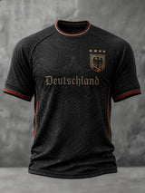 Herren-Fußball-T-Shirt mit Deutschland-Druck