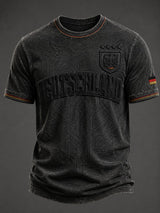 Herren-Fußball-T-Shirt mit Deutschland-Druck