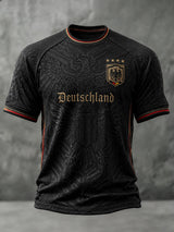 Herren-Fußball-T-Shirt mit Deutschland-Druck