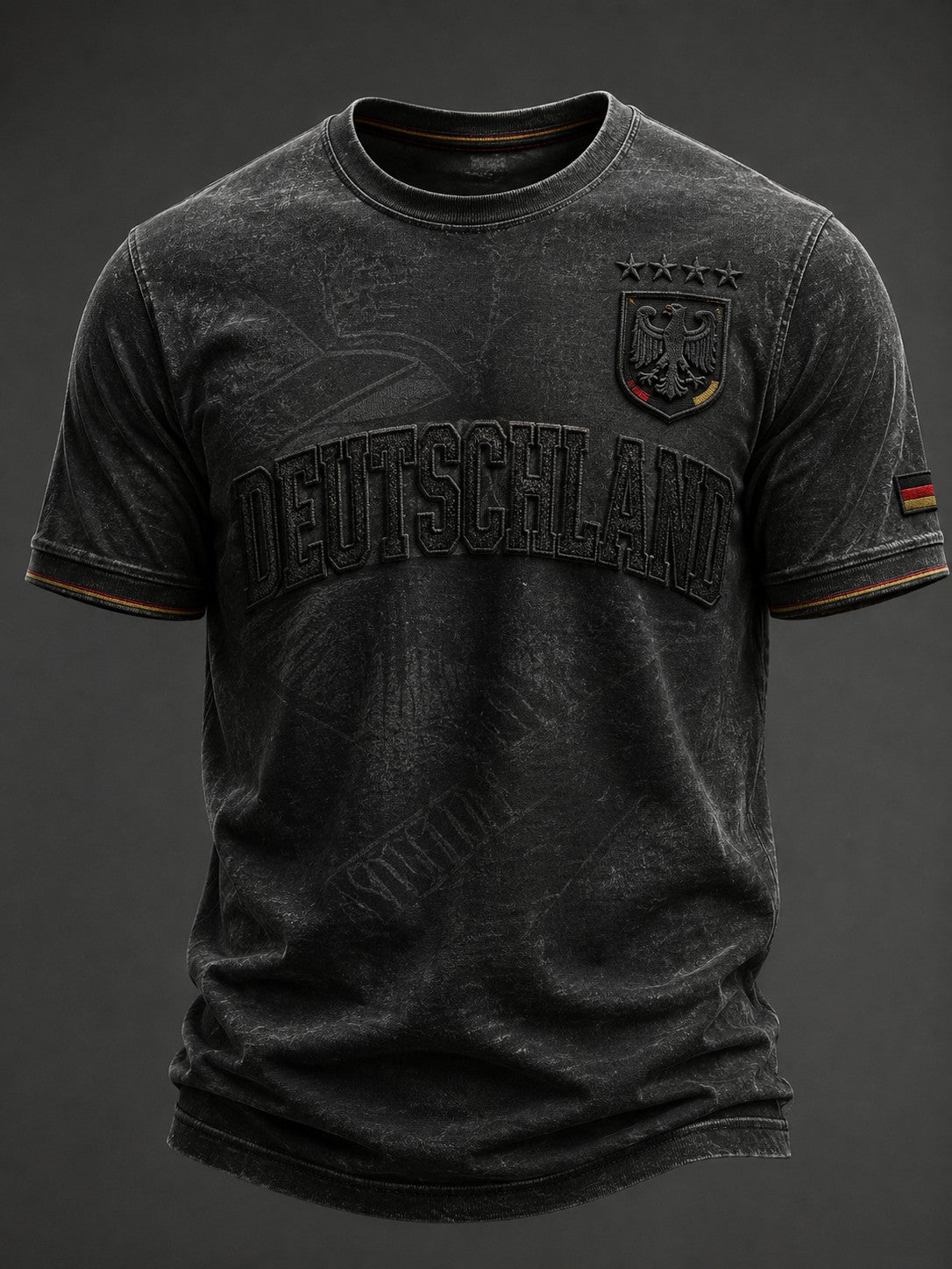Herren-Fußball-T-Shirt mit Deutschland-Druck