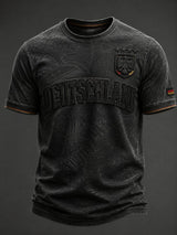 Herren-Fußball-T-Shirt mit Deutschland-Druck