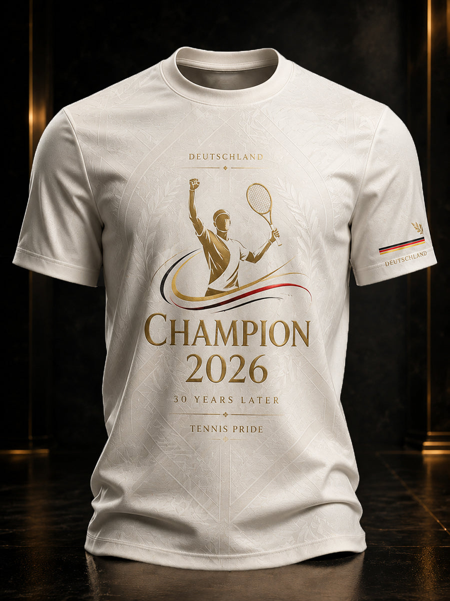 Herren-Tennismeister 2026 – Erinnerungs-T-Shirt