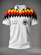 Herren-Fußball-V-Neck-T-Shirt aus Deutschland