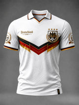 Herren-Deutschland-Fußballfan-T-Shirt mit Grafikdruck