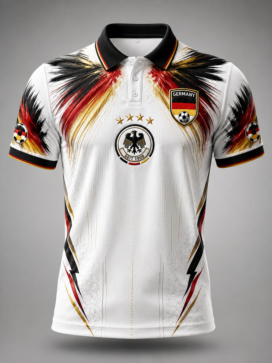 Herren-Fußballkurzarmshirt aus Deutschland