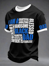 Herren "Ich bin ein schwarzer Vater" Vatertag Spaß Freizeit T-Shirt